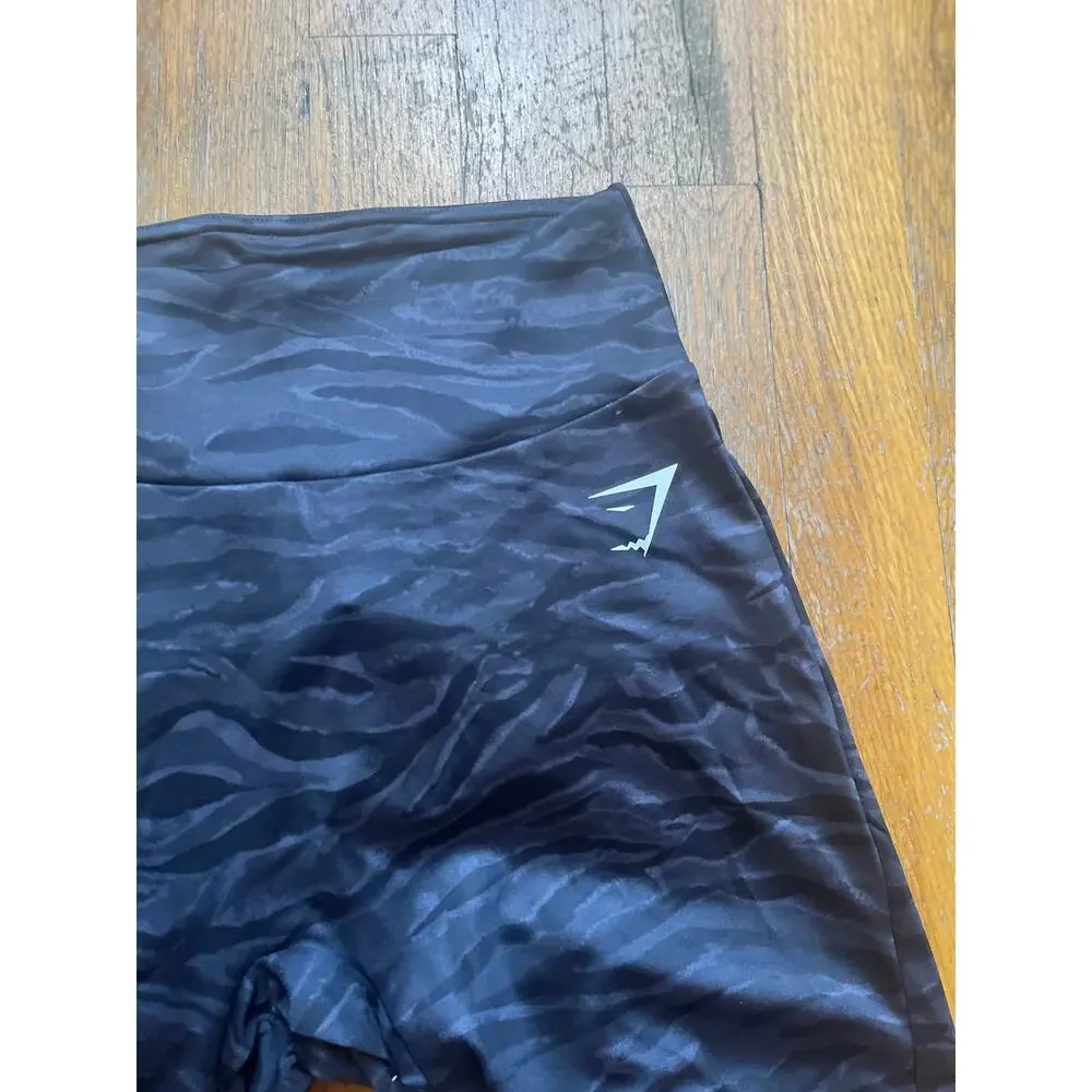REPS POWER TIGHT SHORTS-ZEBRA PRINT-GYMSHARK BRAND-NWT